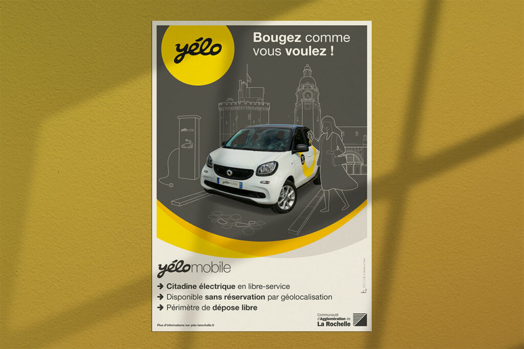 Affiche publicitaire Yélo mobile CDA